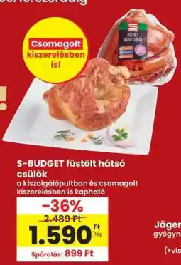 Interspar S-BUDGET füstölt hátsó csülök ajánlat