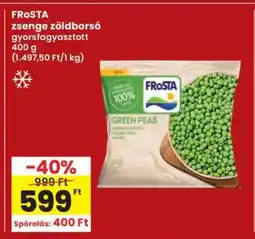 Interspar FRoSTA zsenge zöldborsó ajánlat