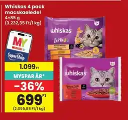 Interspar Whiskas 4 pack macskaeledel ajánlat