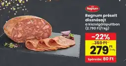 Interspar Regnum préselt disznósajt ajánlat