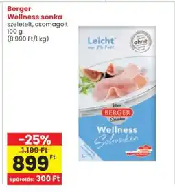 Interspar Berger Wellness sonka ajánlat