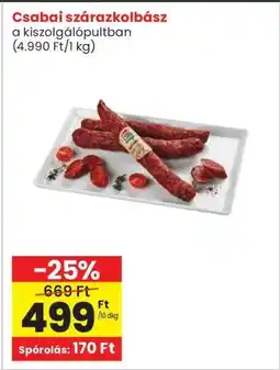 Interspar CSABAI SZÁRAZKOLBÁSZ ajánlat
