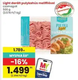 Interspar Light darált pulykahús mellfilével ajánlat