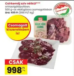 Interspar Csirkemáj szív nélkül ajánlat