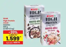 Interspar SPAR High Protein müzli ajánlat