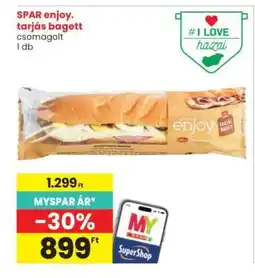 Interspar SPAR enjoy. tarjás bagett ajánlat