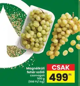 Interspar Magnélküli fehér szőlő ajánlat
