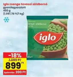 Interspar Iglo zsenge tavaszi zöldborsó ajánlat