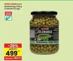 Interspar SPAR zöldborsó ajánlat