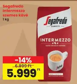 Interspar SEGAFREDO Intermezzo szemes kávé ajánlat