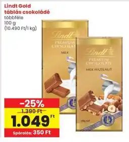 Interspar Lindt Gold Táblás Csokoládé ajánlat