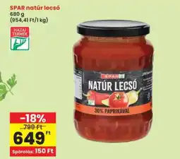 Interspar SPAR natúr lecsó ajánlat