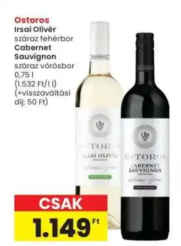 Interspar Ostoros Irsai Olivér / Cabernet Sauvignon ajánlat