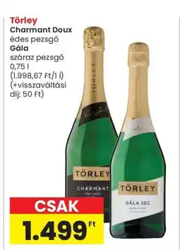 Interspar Törley Charmant Doux édes pezsgő / Gála száraz pezsgő ajánlat