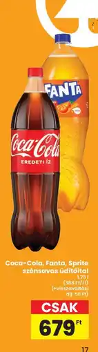 Interspar Coca-Cola, Fanta, Sprite szénsavas üdítőital ajánlat