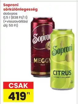 Interspar Soproni sörkülönlegesség ajánlat