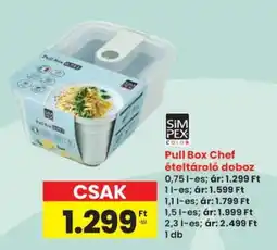 Interspar Pull Box Chef ételtároló doboz ajánlat