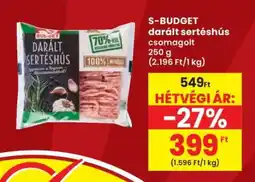 Interspar S-BUDGET darált sertéshús ajánlat