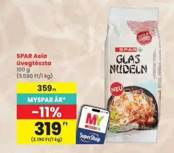 SPAR Asia üvegtészta