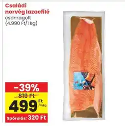 Spar Családi norvég lazacfilé ajánlat