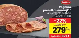 Spar Regnum préselt disznósajt ajánlat