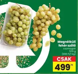 Spar Magnélküli fehér szőlő ajánlat
