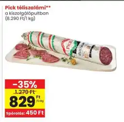 Spar PICK Téliszalámi ajánlat