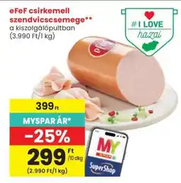 Spar eFeF csirkemell szendvicscsemege ajánlat
