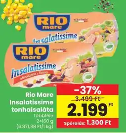 Spar RIO MARE Insalatissime tonhalsaláta ajánlat