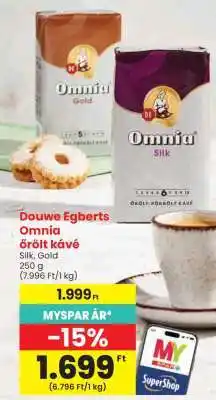 Spar Douwe Egberts Omnia Őrölt Kávé ajánlat
