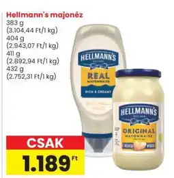 Spar HELLMANN’S MAJONÉZ ajánlat