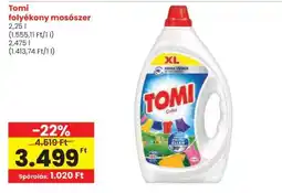 Spar TOMI FOLYÉKONY MOSÓSZER ajánlat