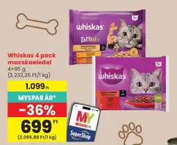 Spar Whiskas 4 pack macskaeledel ajánlat