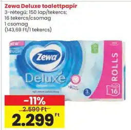 Spar Zewa Deluxe toalettpapír ajánlat