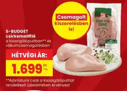 Spar S-BUDGET csirkemellfilé ajánlat