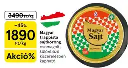 Tesco Magyar trappista sajtkorong ajánlat