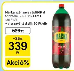 Tesco Márka Szénsavas Üdítőital ajánlat