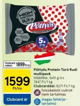 Tesco Pöttyös Protein Túró Rudi multipack ajánlat