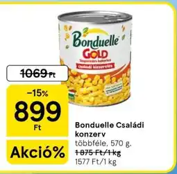 Tesco Bonduelle Családi konzerv ajánlat