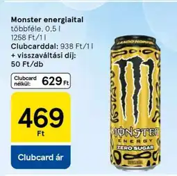 Tesco MONSTER Energiaital ajánlat