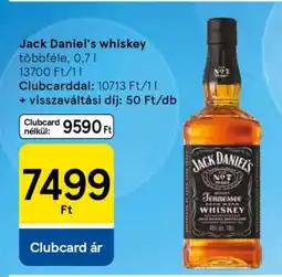 Tesco JACK DANIEL'S Whiskey ajánlat