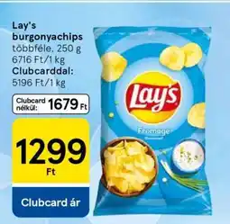 Tesco Lay's burgonyachips ajánlat