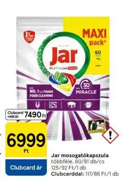Tesco Jar mosogatókapszula ajánlat