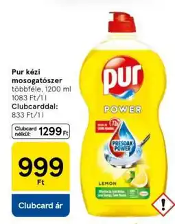 Tesco Pur kézi mosogatószer ajánlat