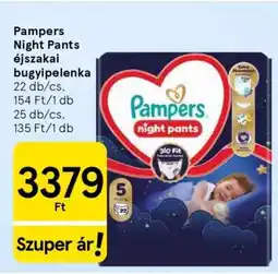 Tesco Pampers Night Pants Éjszakai bugyipelenka ajánlat