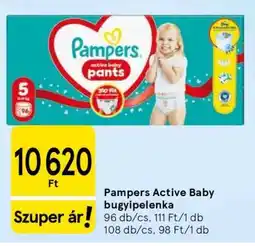 Tesco Pampers Active Baby bugyipelenka ajánlat