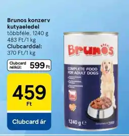 Tesco Brunos konzerv kutyaeledel ajánlat