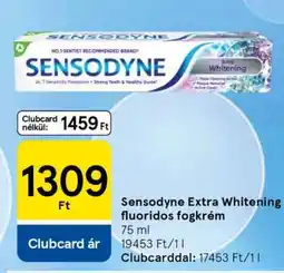 Tesco Sensodyne Extra Whitening fluoridos fogkrém ajánlat