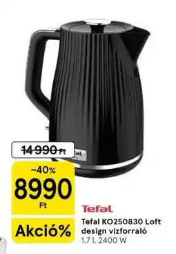 Tesco Tefal KO250830 Loft design vízforraló ajánlat