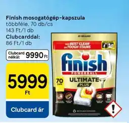 Tesco FINISH Mosogatógép kapszula ajánlat